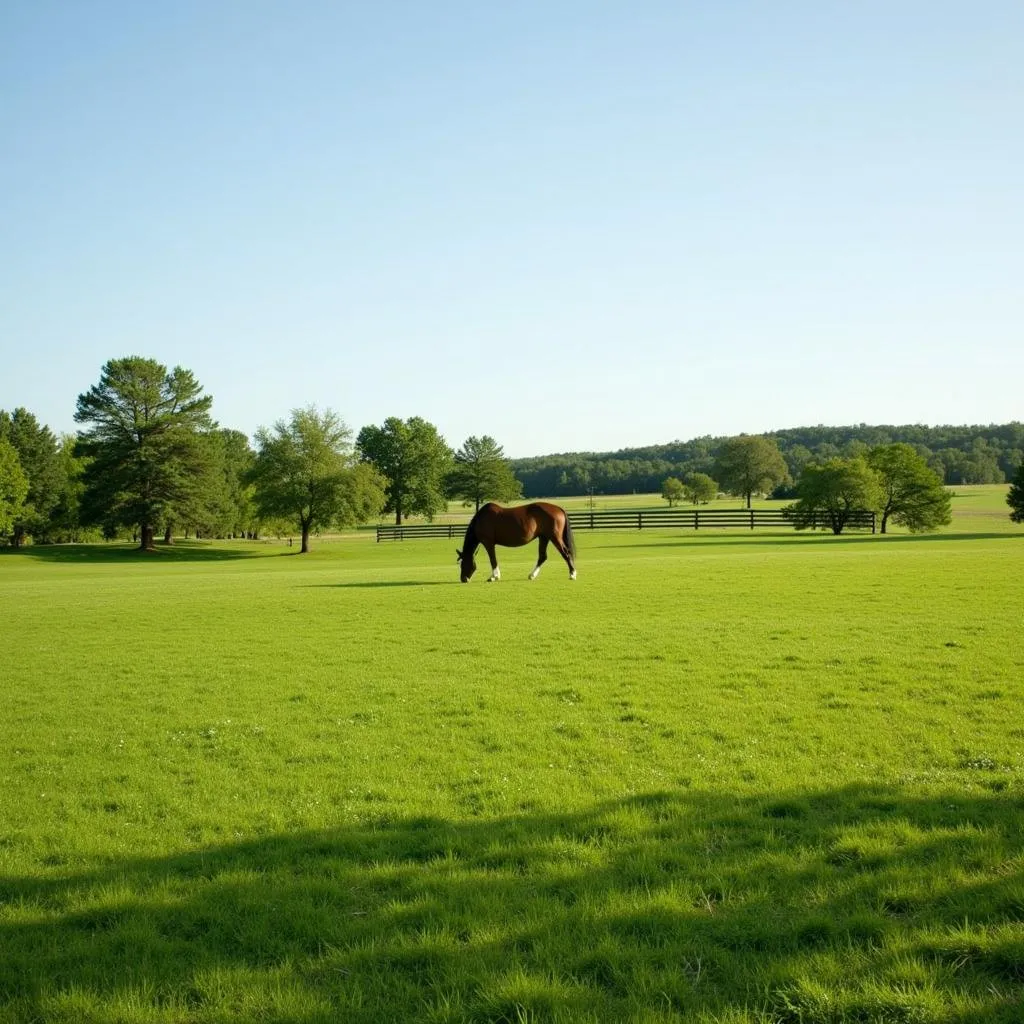 A Clean and Healthy Horse Pasture