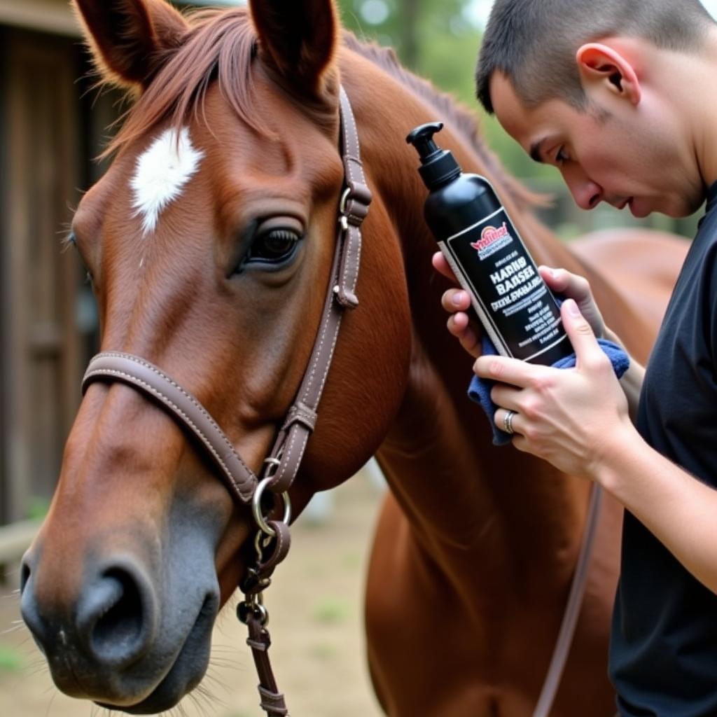 Cleaning a Leather Horse Halter