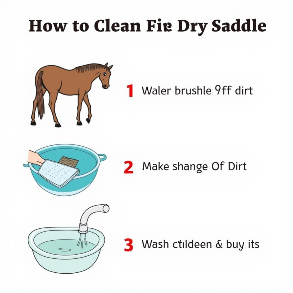  Cleaning a Horse Saddle Pad