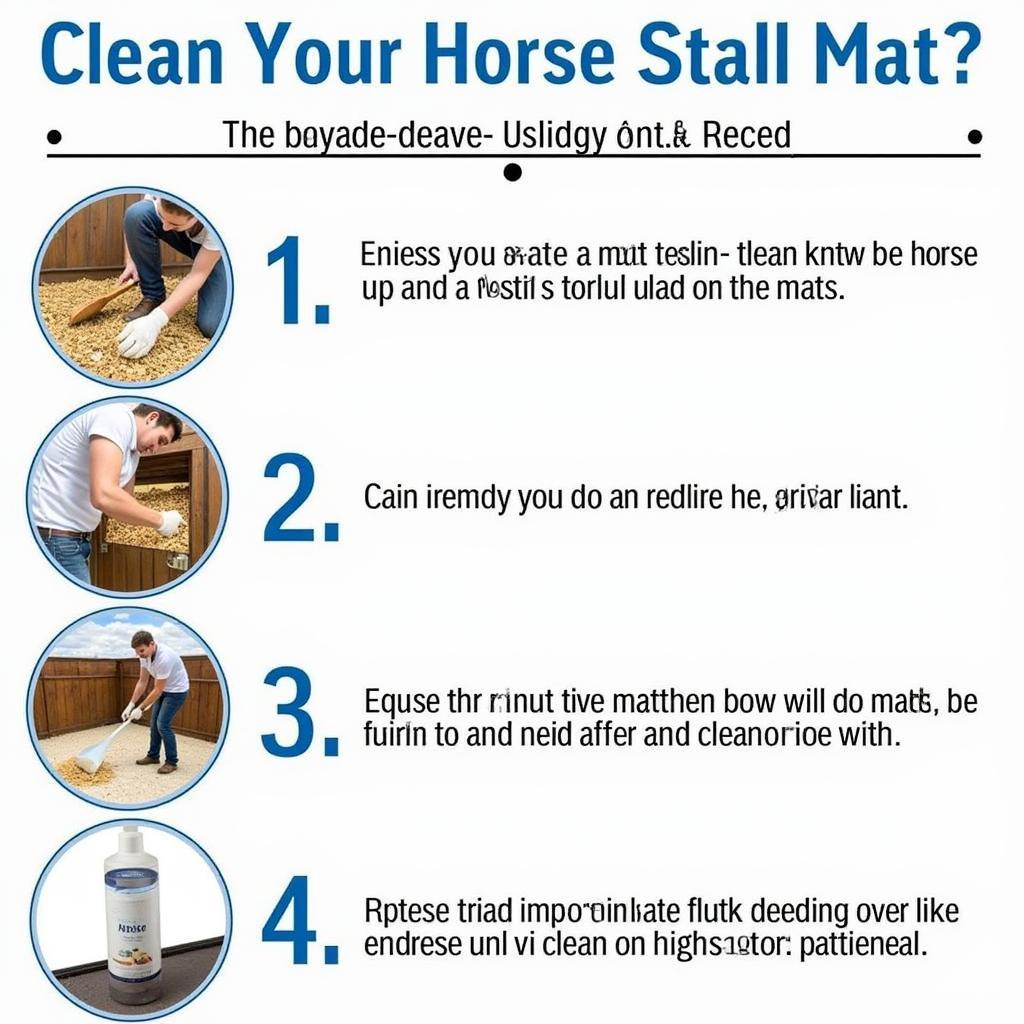 Cleaning Horse Stall Mats