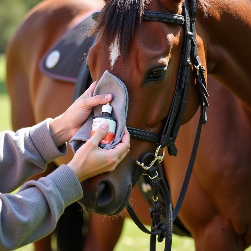 cleaning and maintaining horse tack