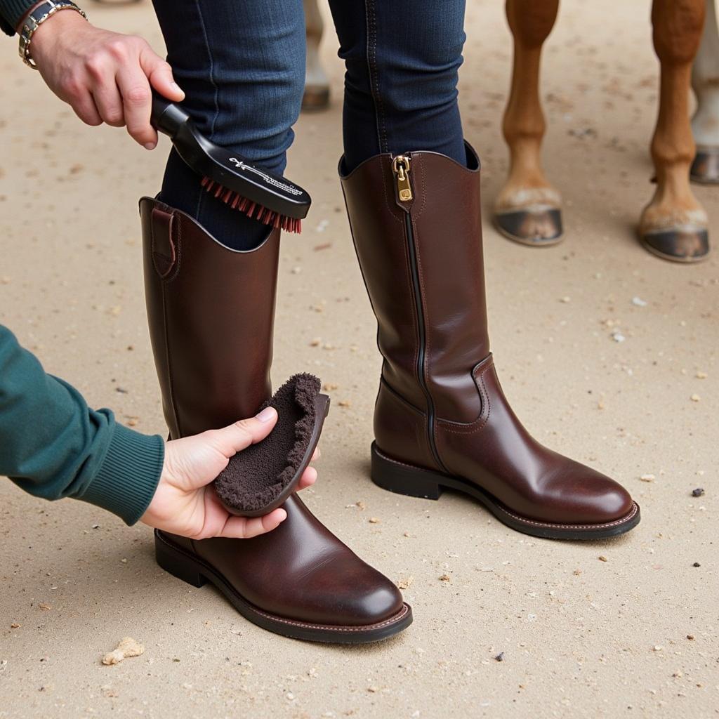 Cleaning Short Horse Riding Boots