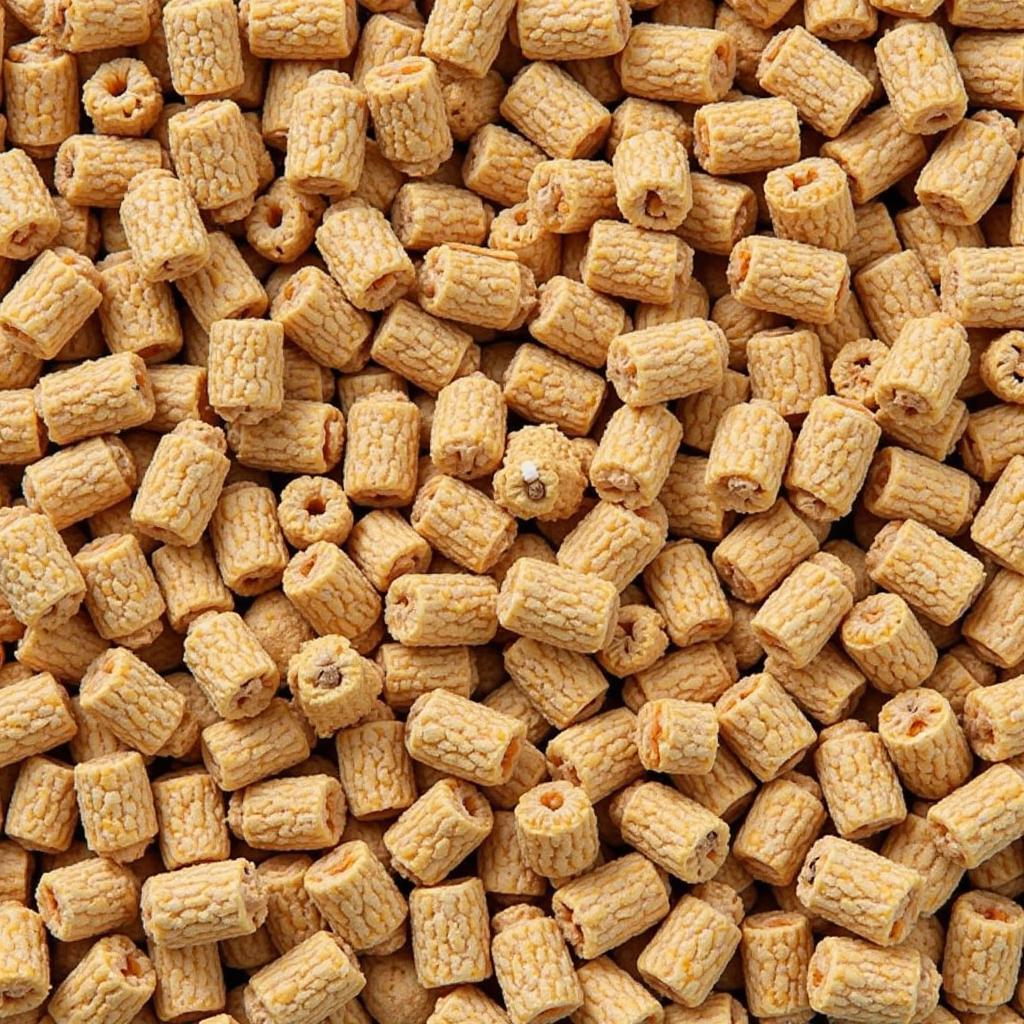 Close-up of Purina Enrich Plus Horse Feed Pellets