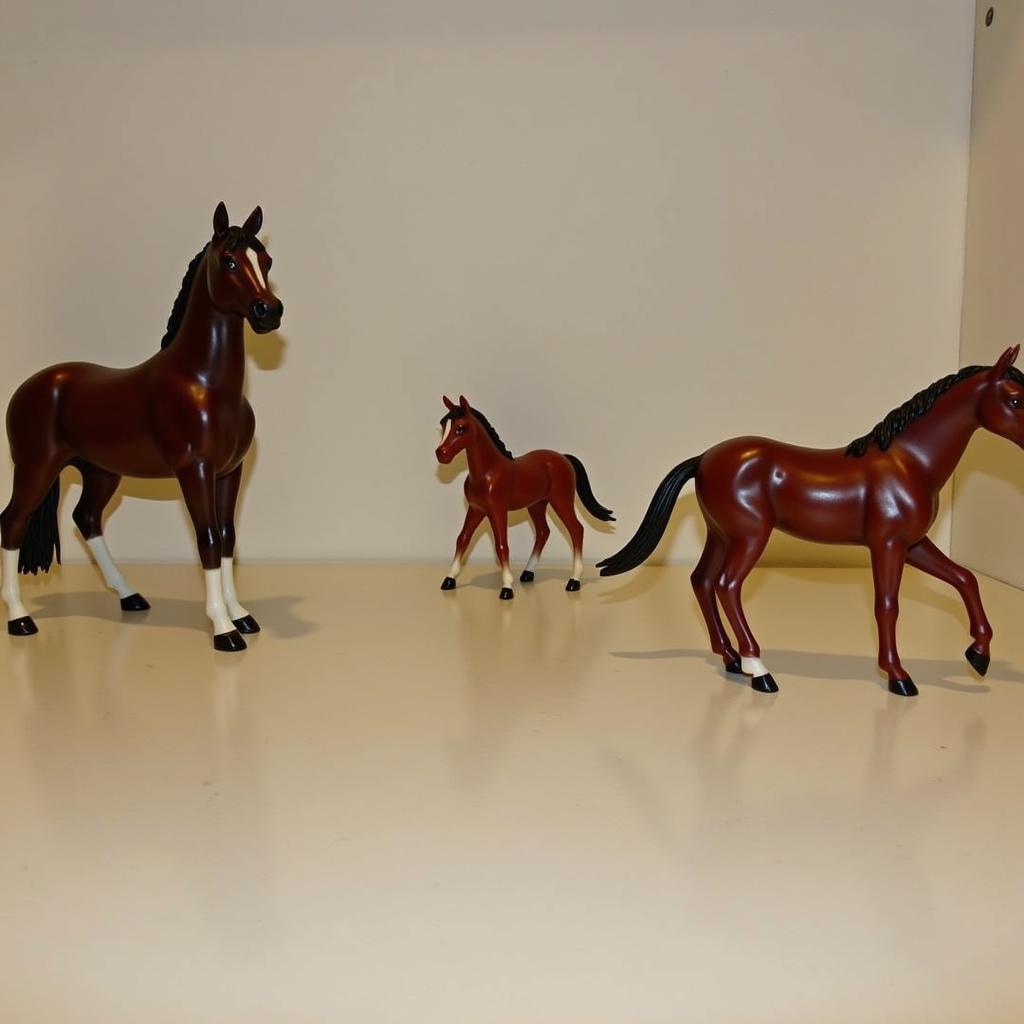 Various Fjord horse Schleich models in different poses