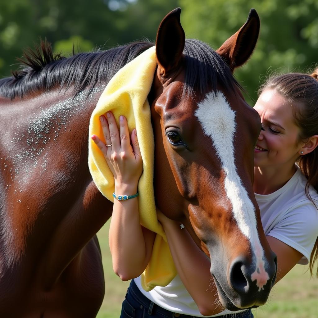 Cooling Down a Horse with a Sponge