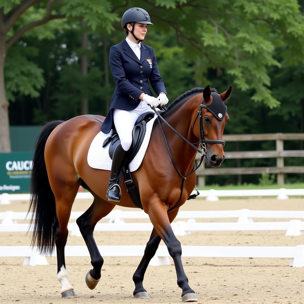 Dressage competition at the Country Heir Horse Show