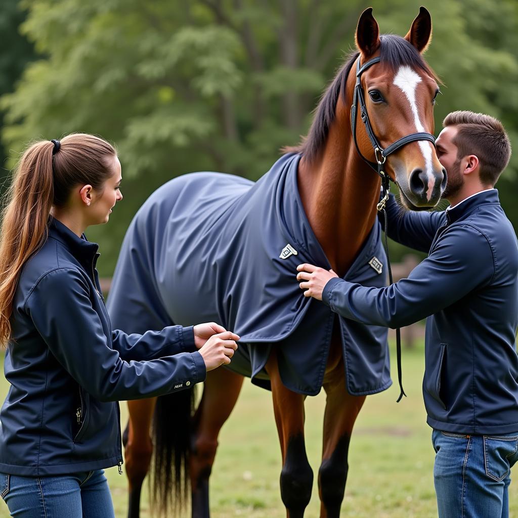 Custom Horse Blanket Fitting