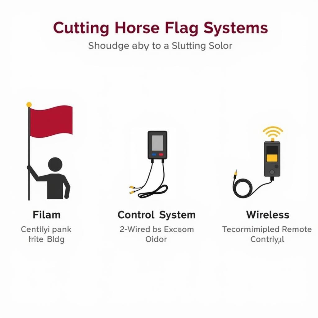 Types of Cutting Horse Flag Systems: Manual, Electric, and Wireless