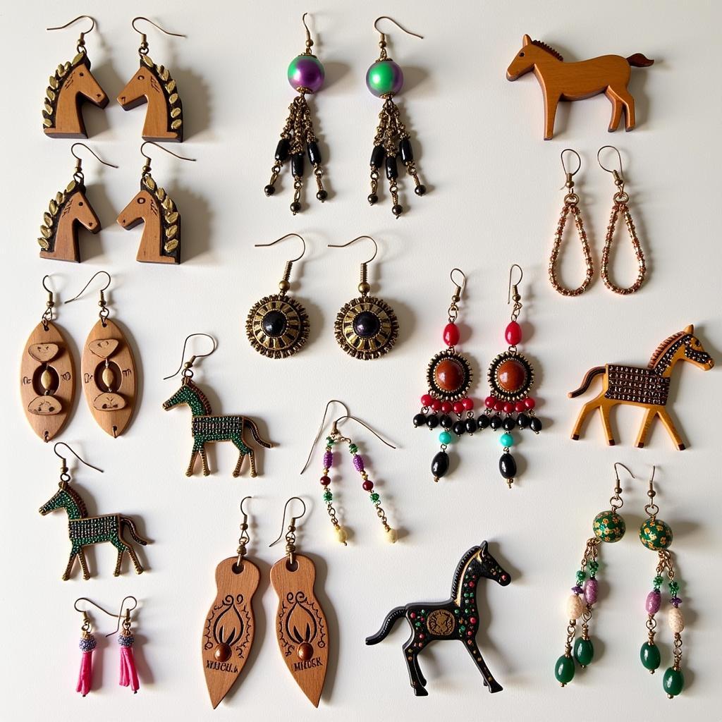 Variety of Dala Horse Earrings