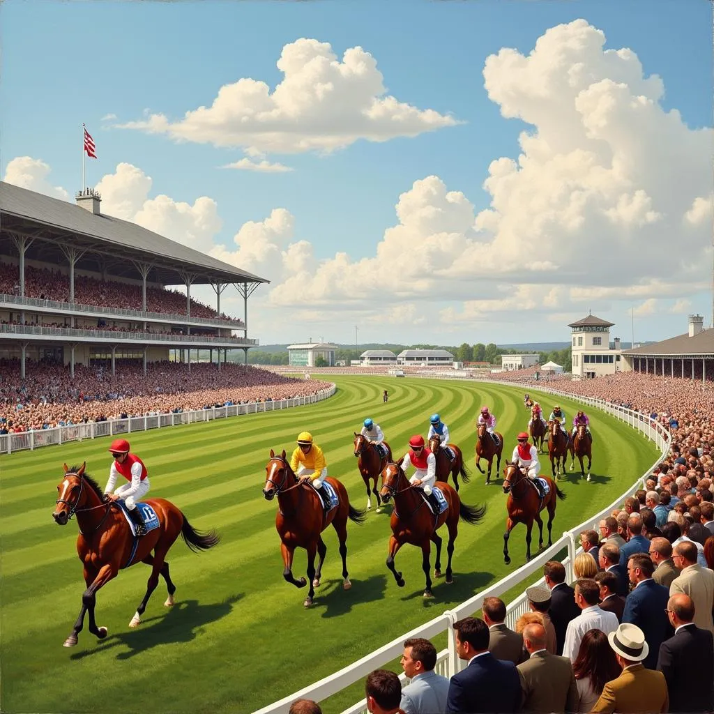 Derby Day Painting