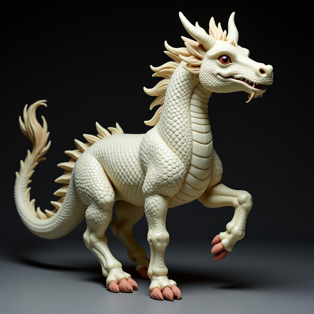 Detailed dragon horse figurine