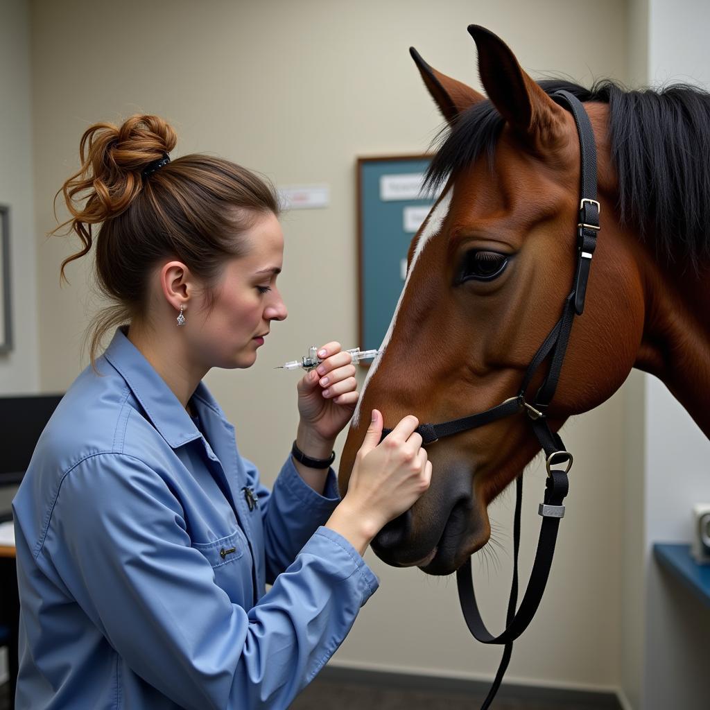 Administering Detomidine to a Horse