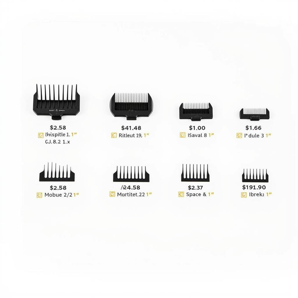 Variety of Horse Clipper Blades