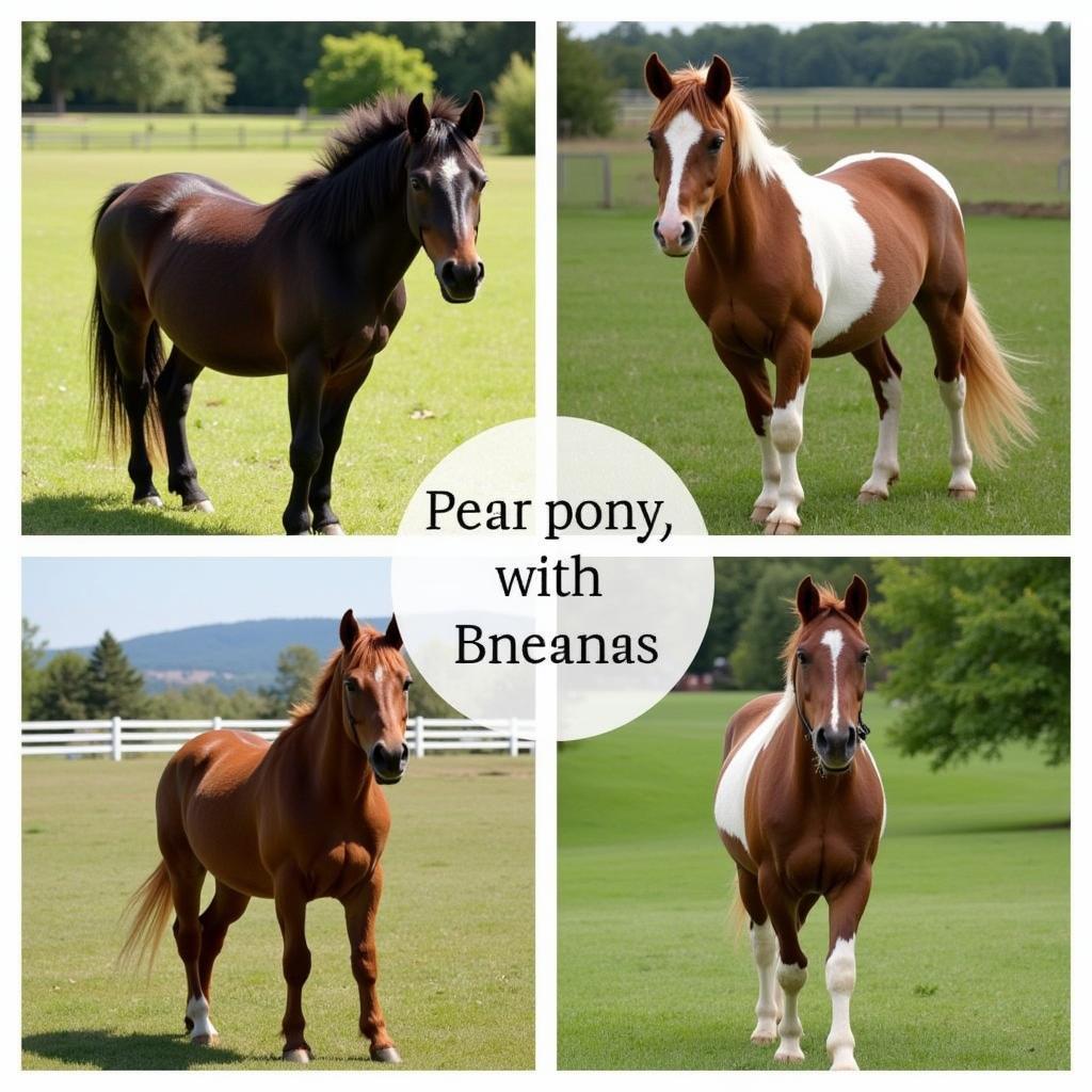 Various pony breeds suitable for toddlers