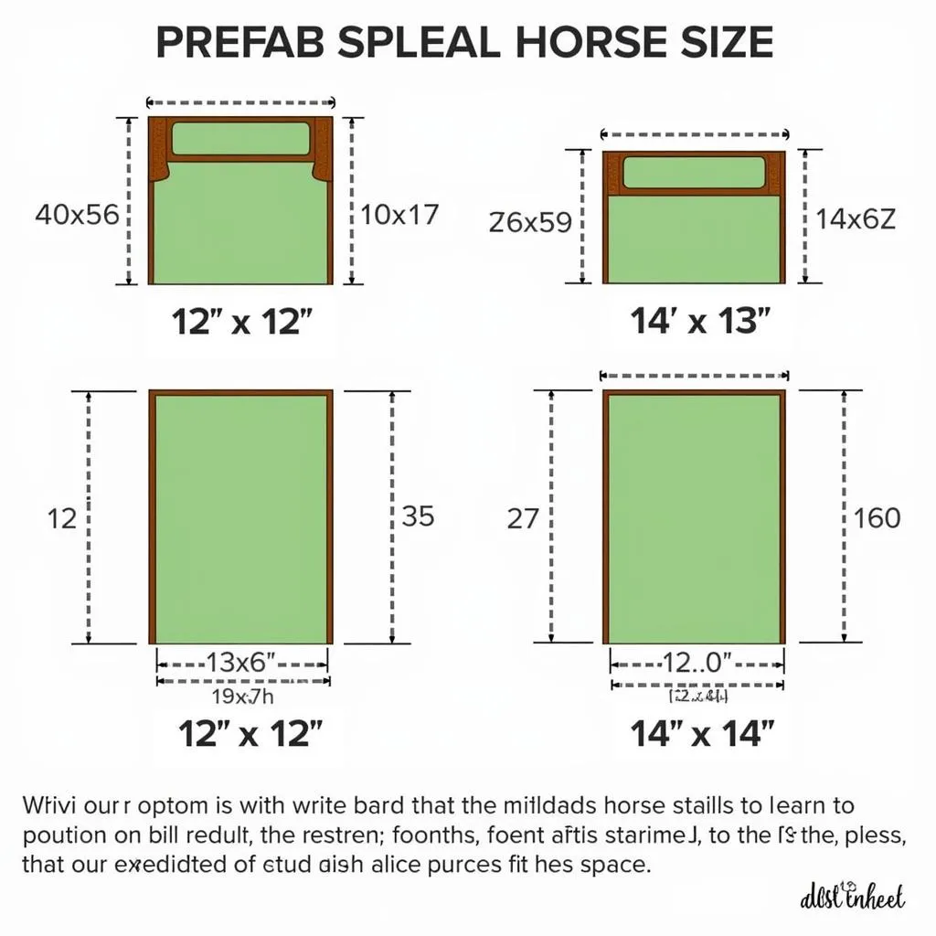 Variety of Prefabricated Horse Stall Sizes