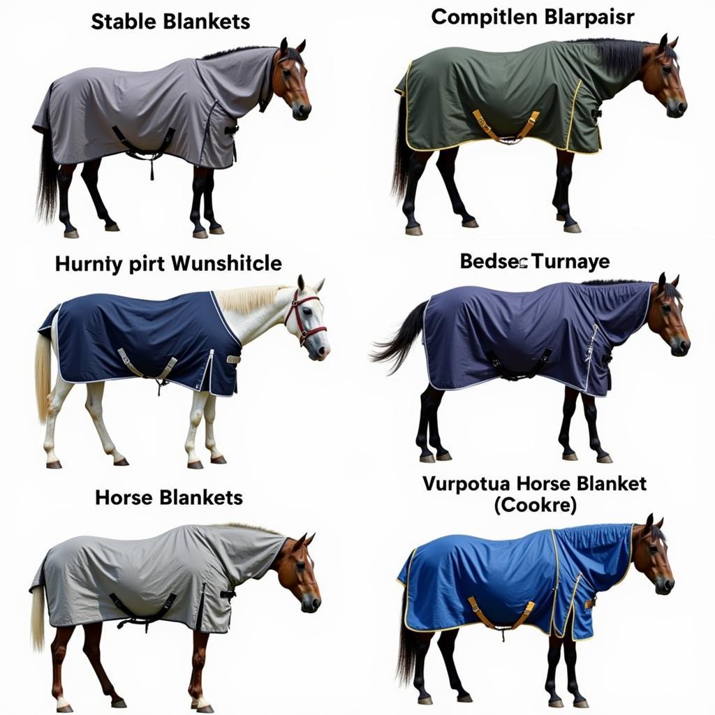 Different Types of Horse Blankets and Coolers