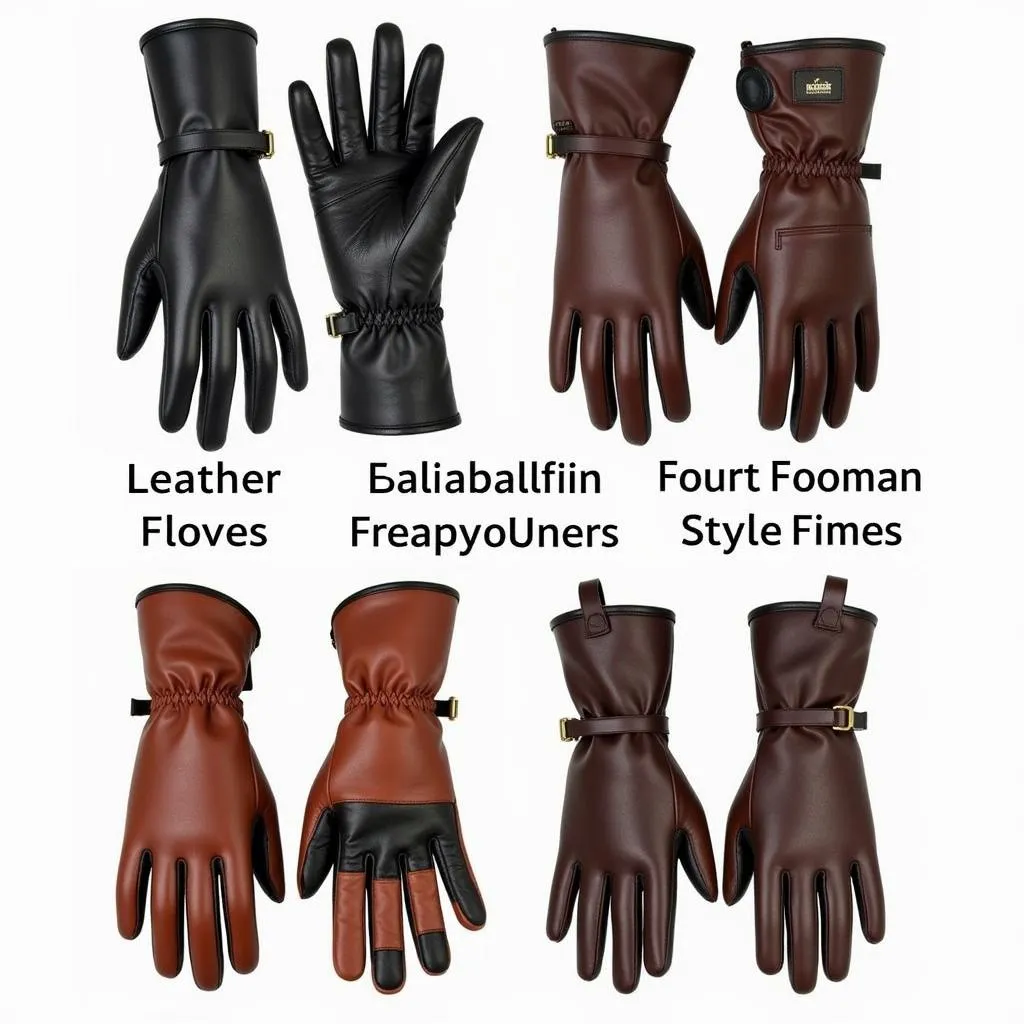 Different Types of Leather Riding Gloves