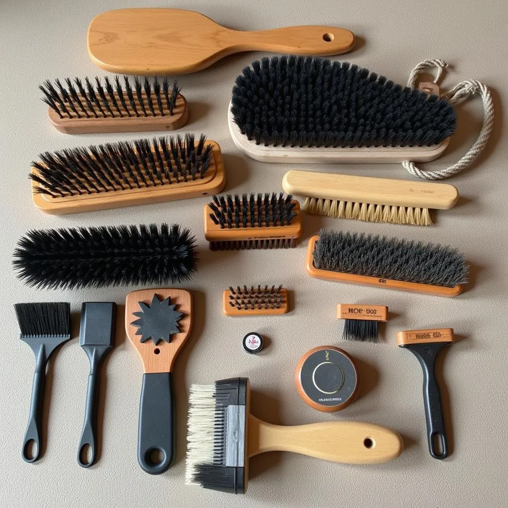 Variety of Horse Brushes