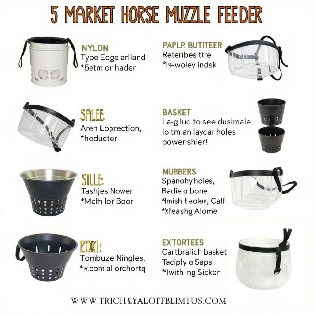 Horse Muzzle Feeders Variety