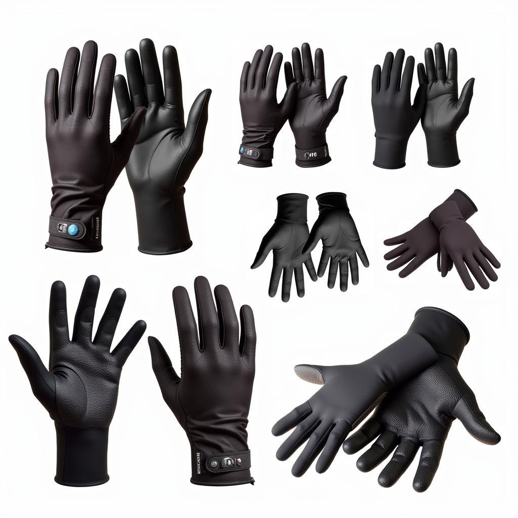 Different types of horse riding gloves