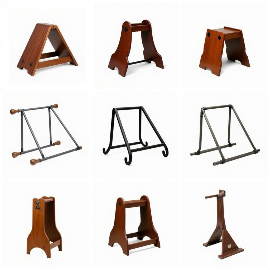 Various Horse Saddle Stands