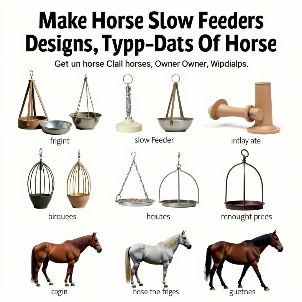 Various Horse Slow Feeders Available