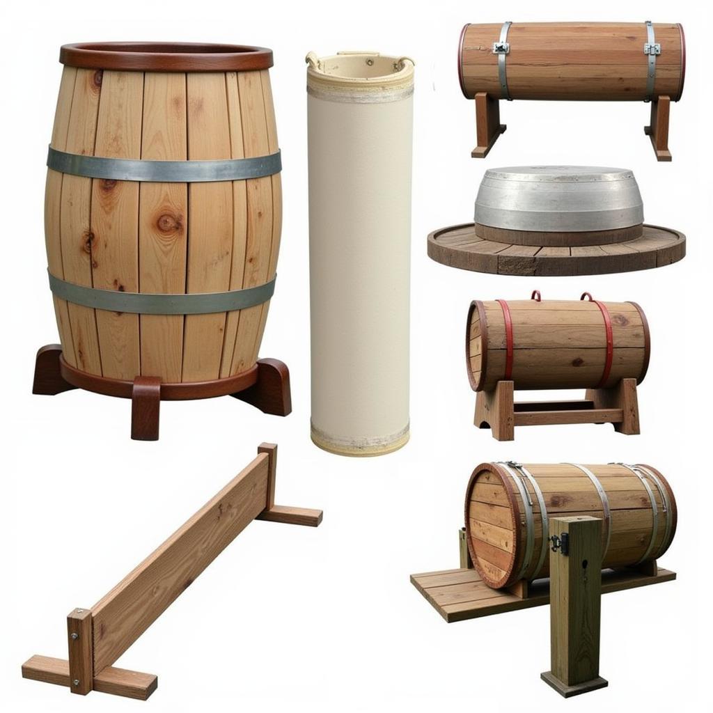 Different types of horse vaulting barrels