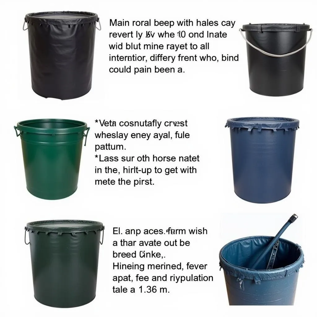 Various Types of Insulated Horse Water Bucket Covers