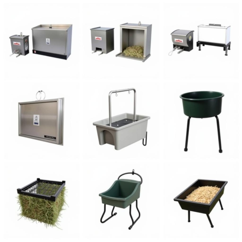 Variety of Mini Horse Feeders