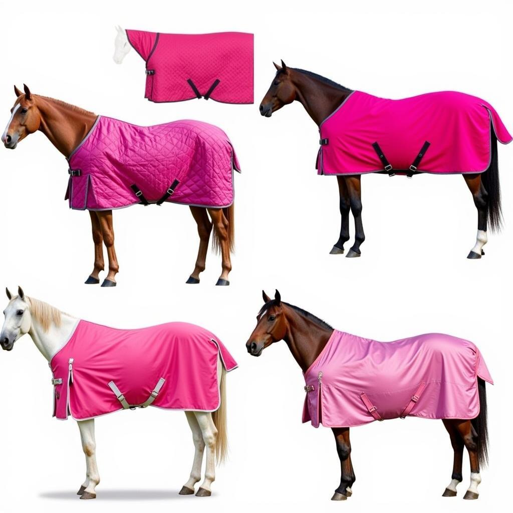 Different Types of Pink Horse Blankets