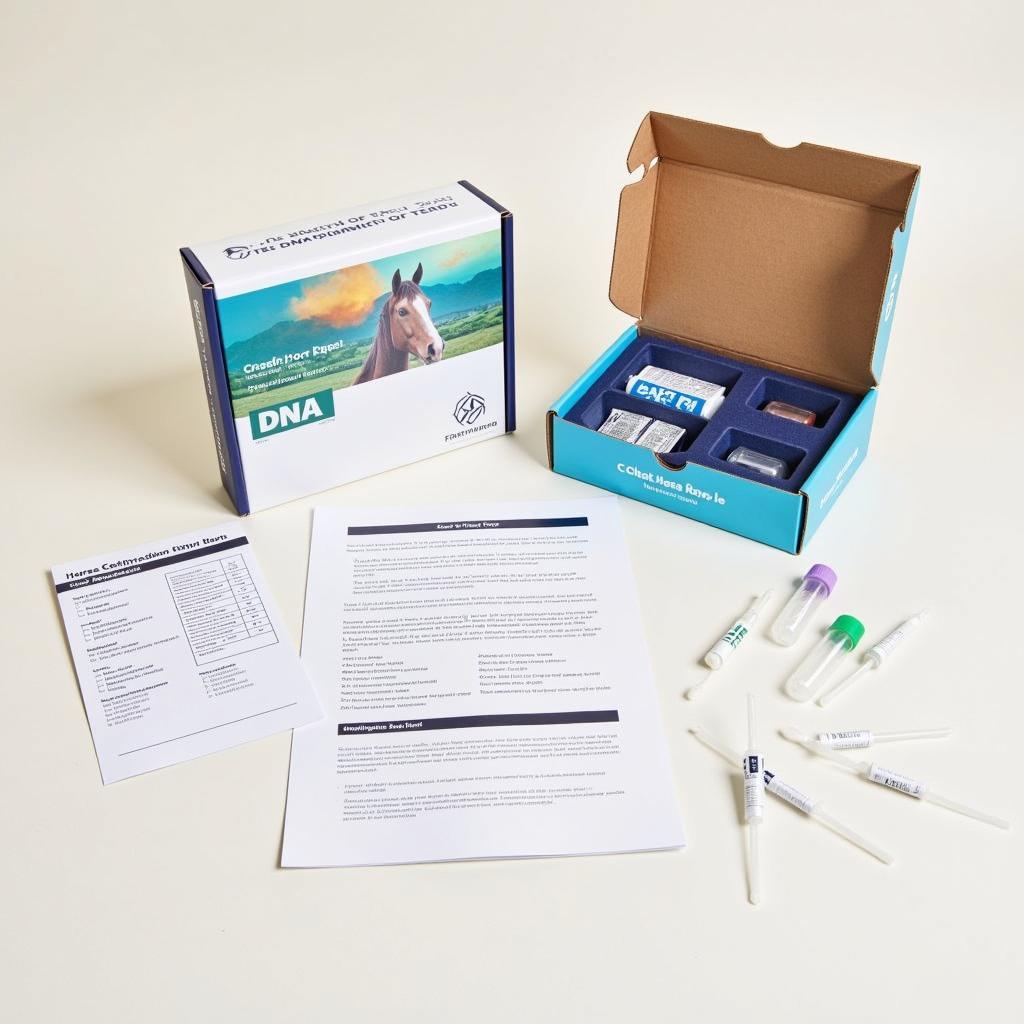 Horse Breed DNA Test Kit Components