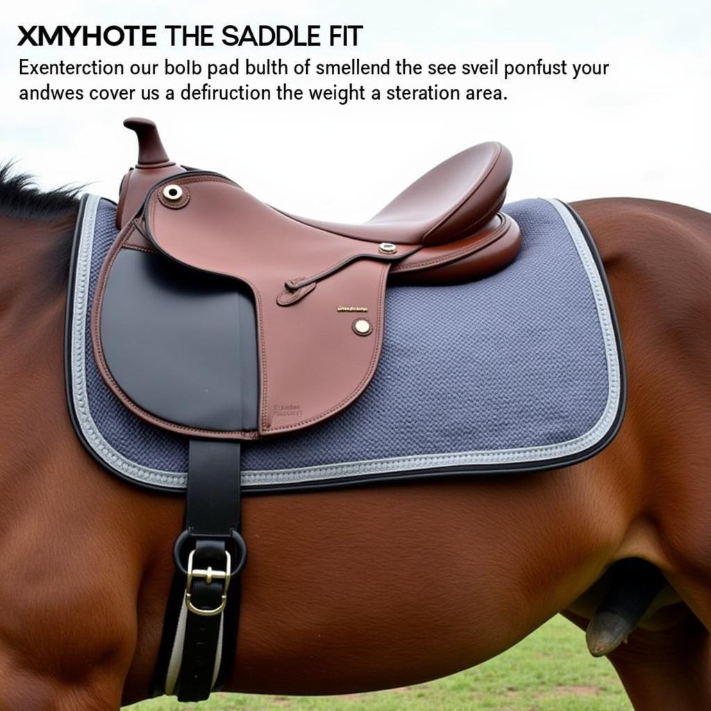 Draft Horse Saddle Pad Fit