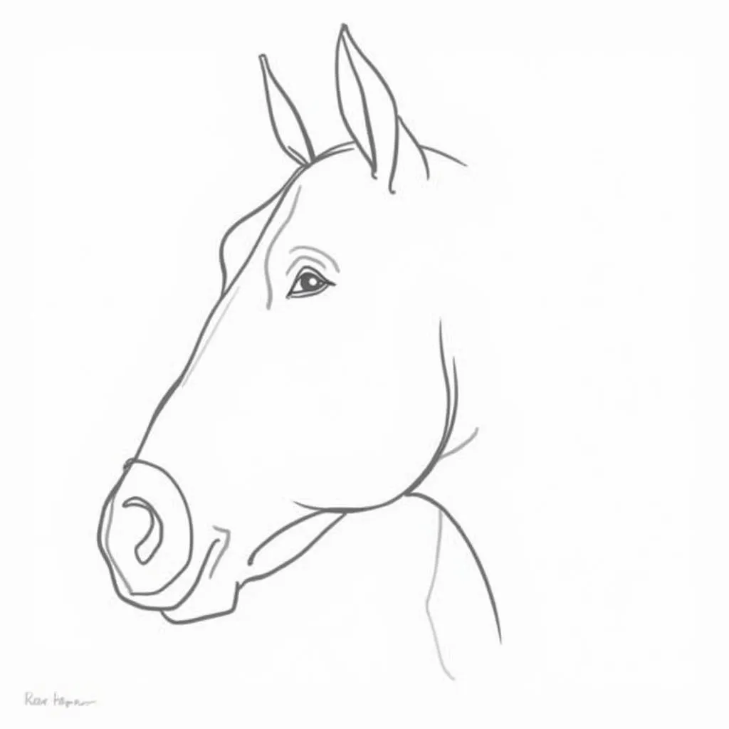 Horse Head Basic Shapes