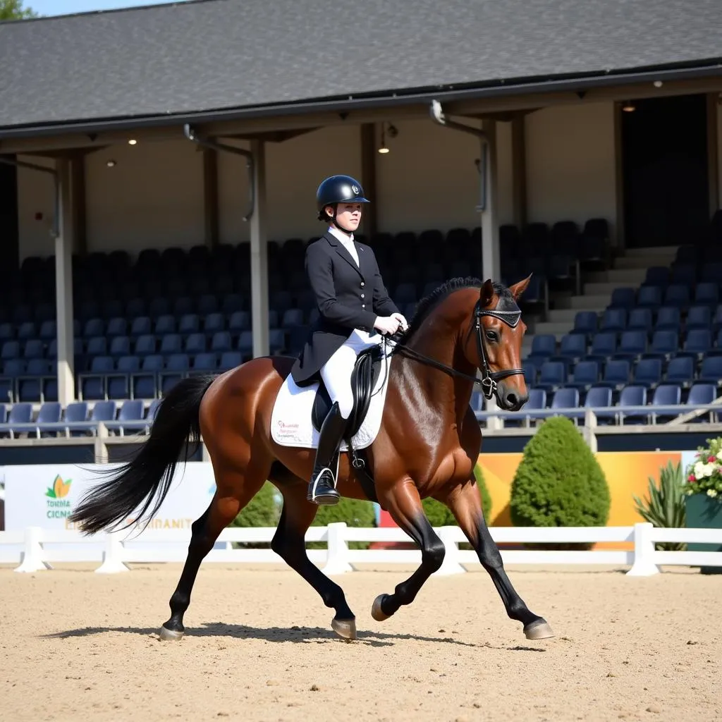 Dressage competition arena