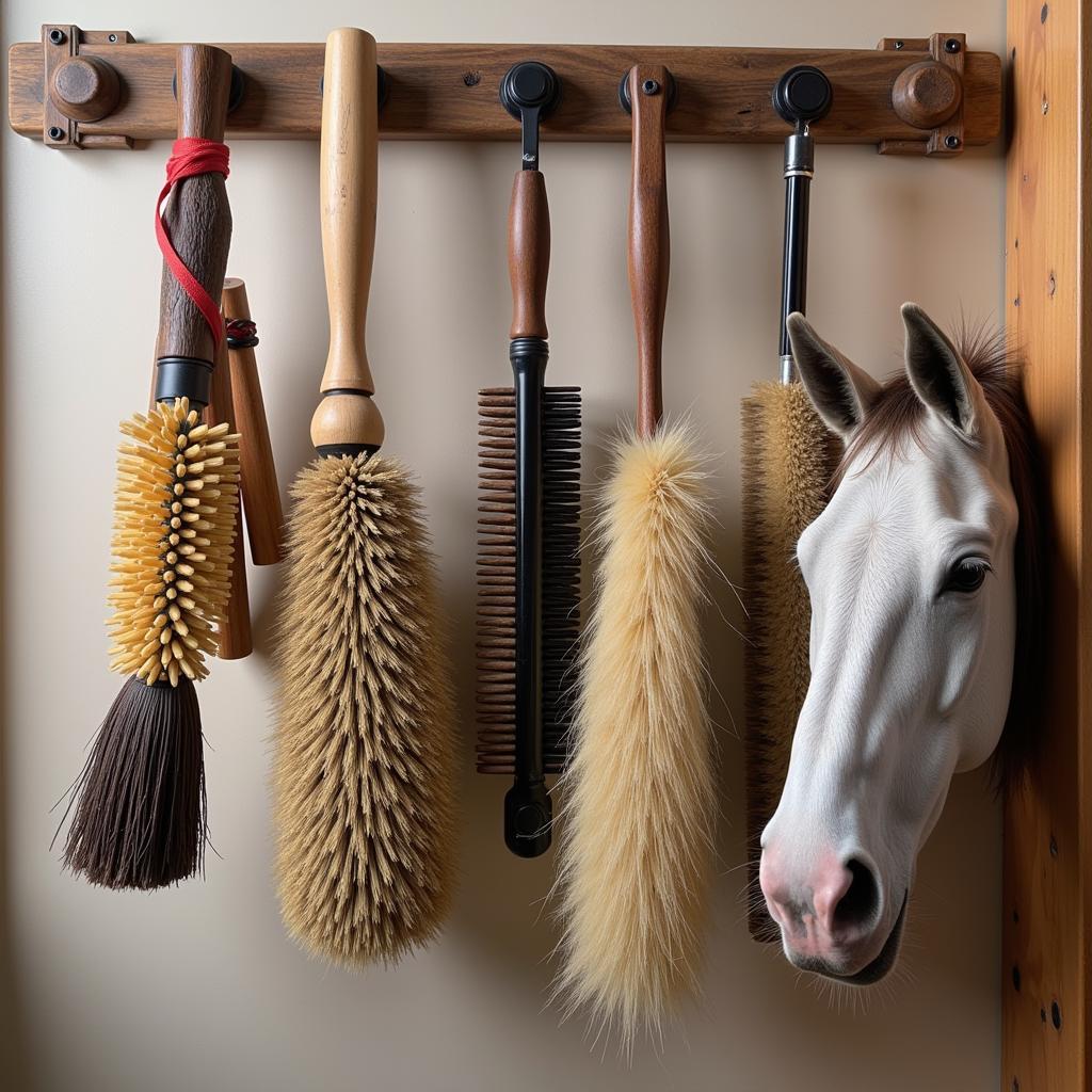 Drying Horse Brushes After Cleaning