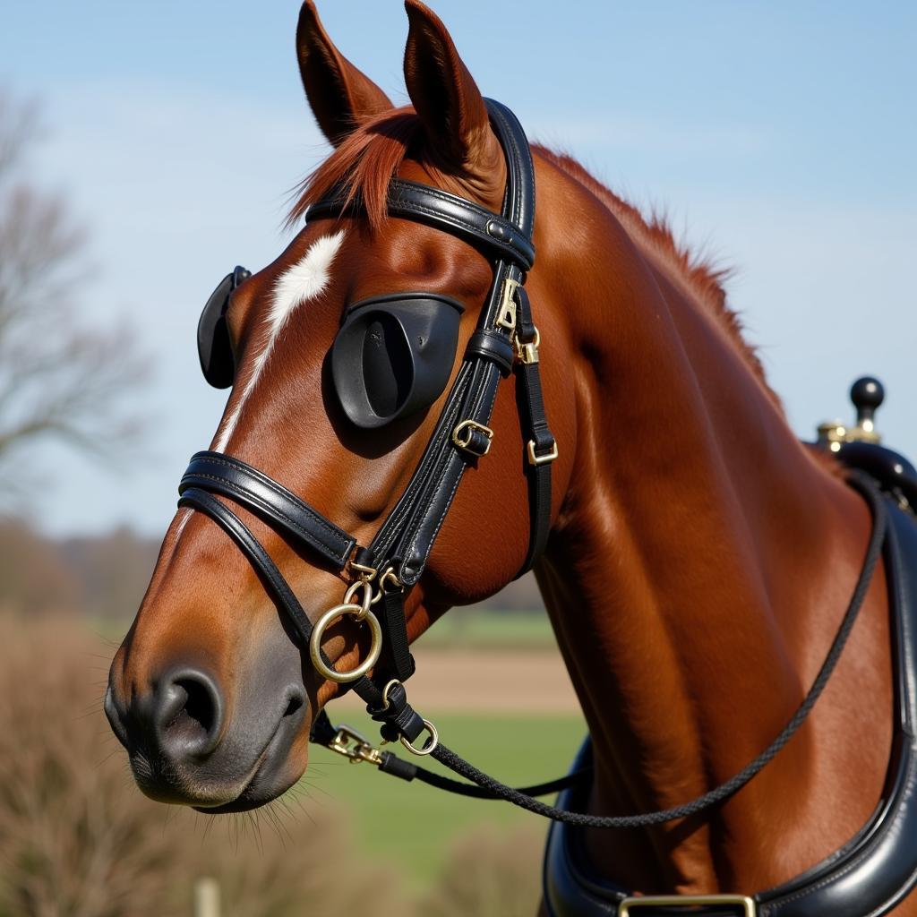 Portrait of a Dutch Harness Horse