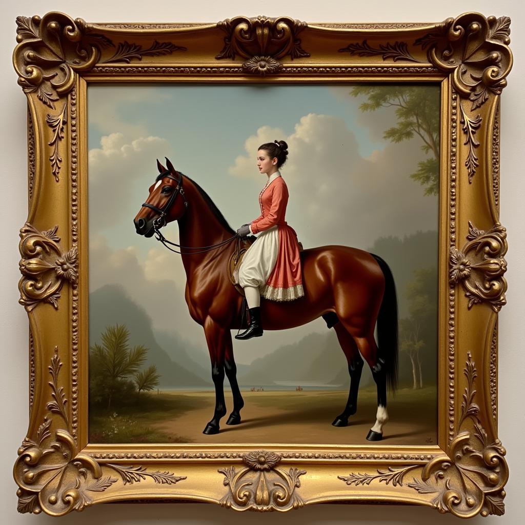 Equestrian Portrait: Vintage Style