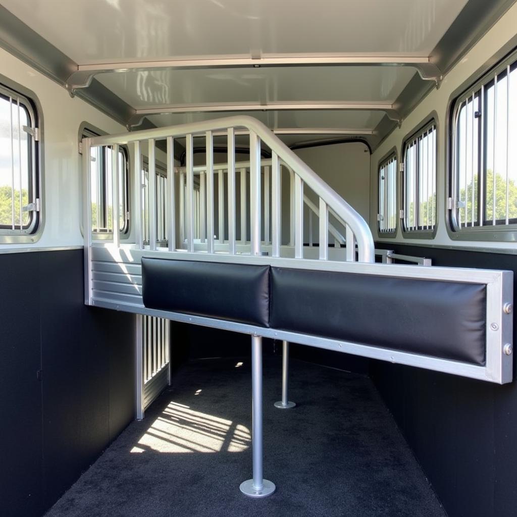 Spacious EquiSpirit Horse Trailer Interior