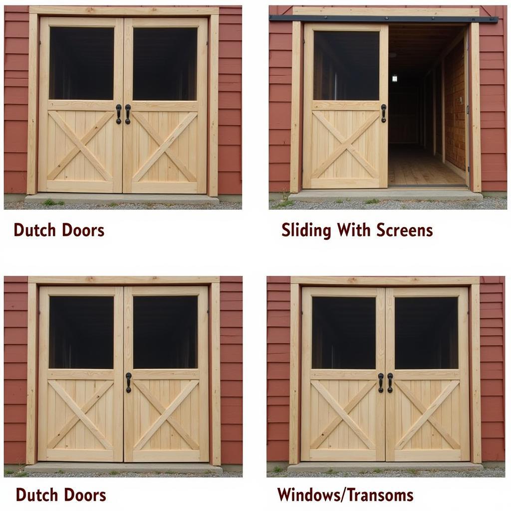 Exterior Horse Barn Doors Ventilation Options