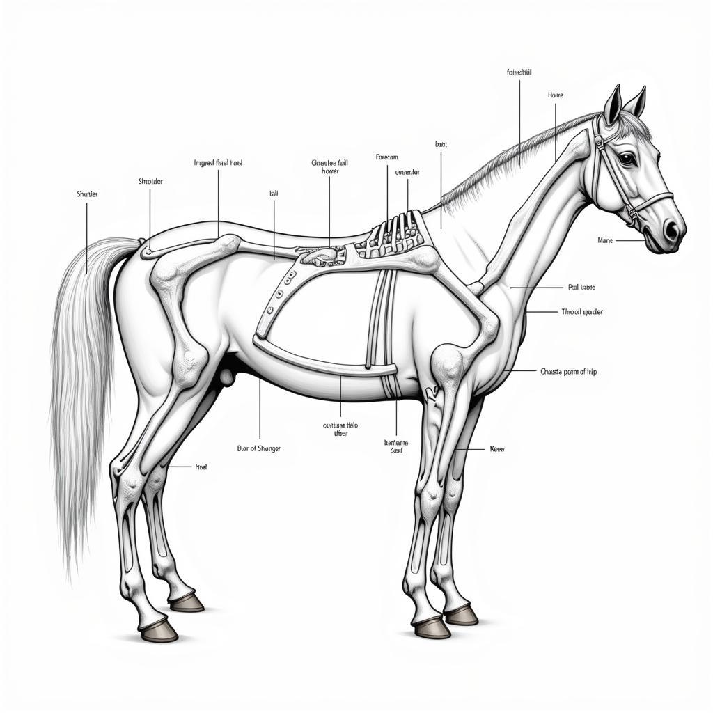 External Horse Anatomy Diagram