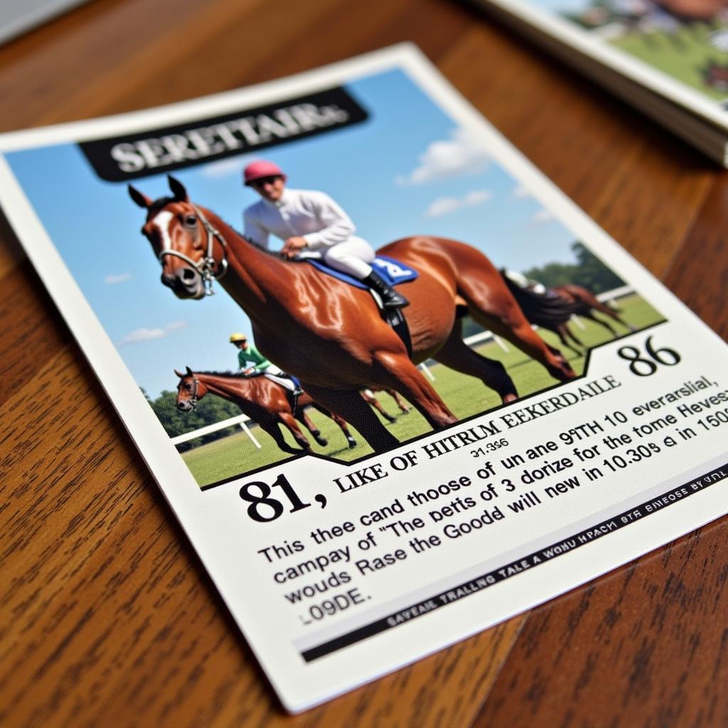 Secretariat Horse Trading Card