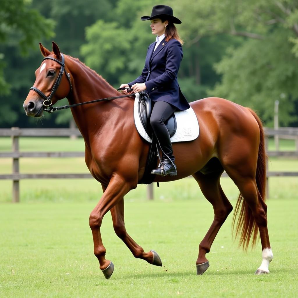 Tennessee Walking Horse for Sale Demonstrating Racking Gait