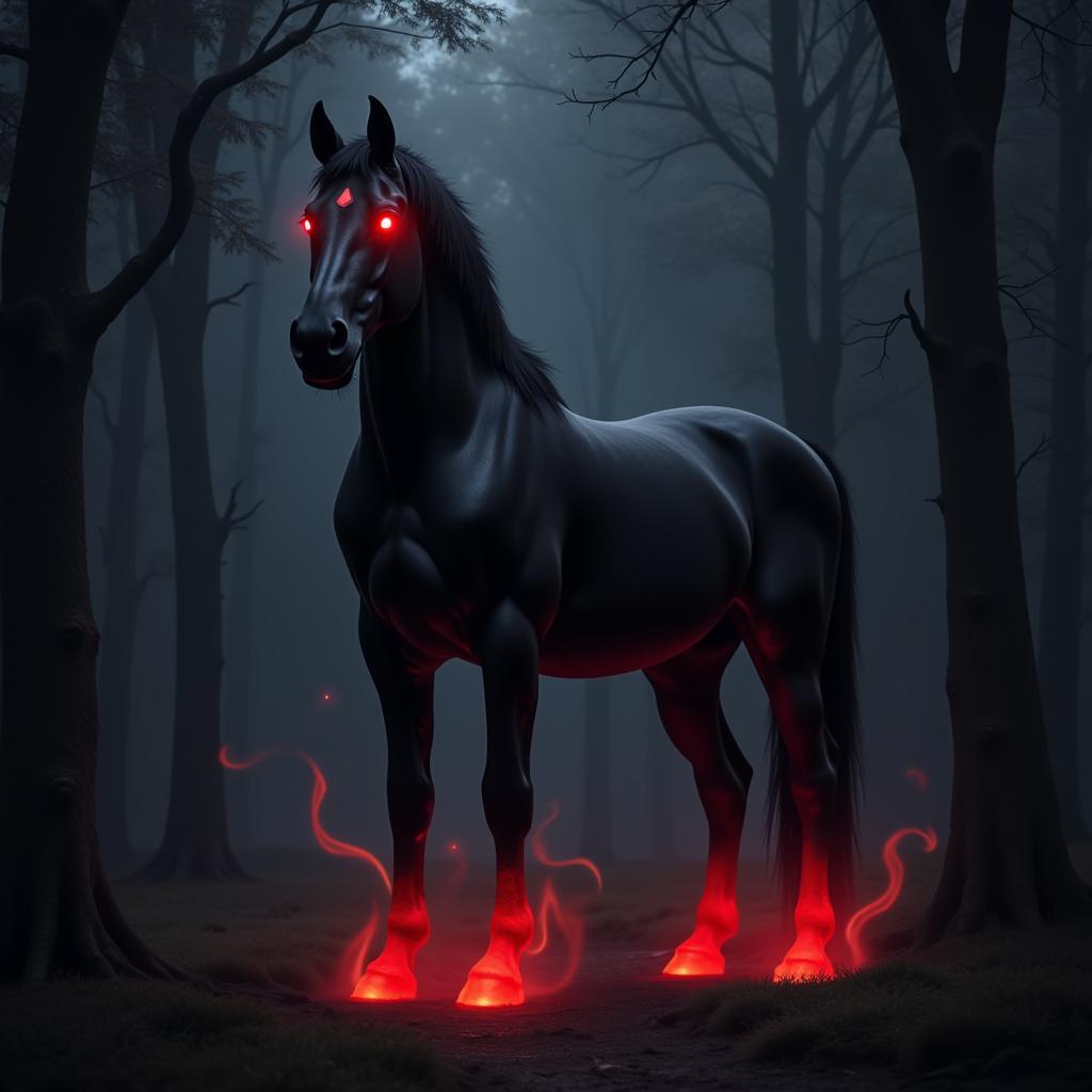 Fictional Faustus Horse Fantasy Illustration