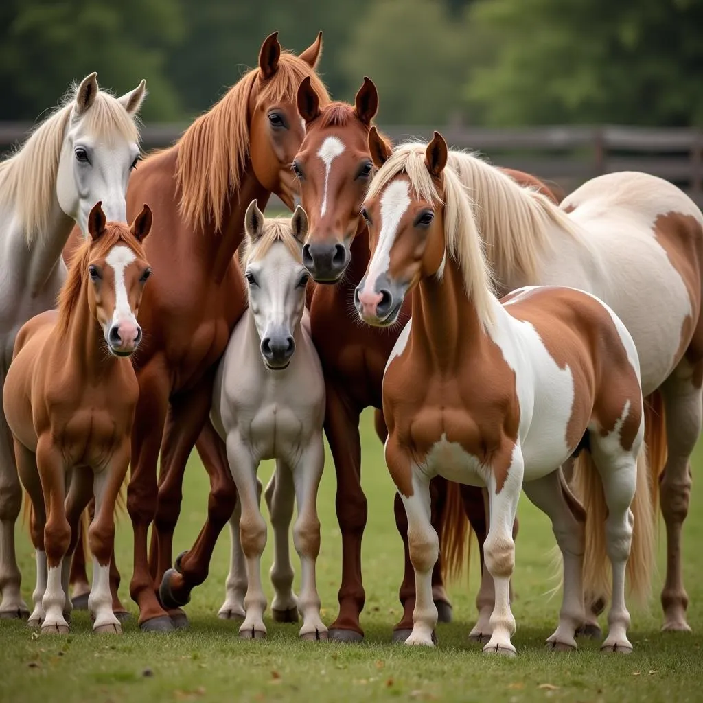 A Family of Five Star General Horses