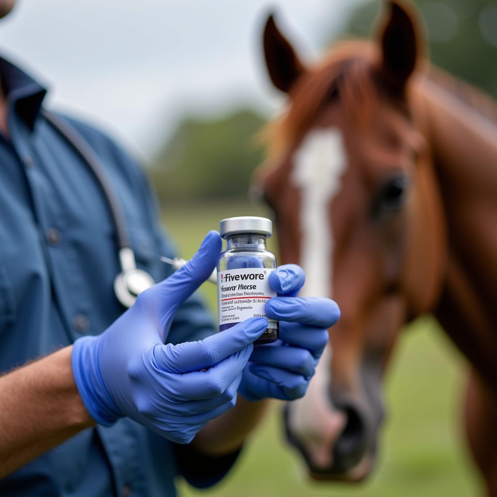 Five Way Horse Vaccine Vial