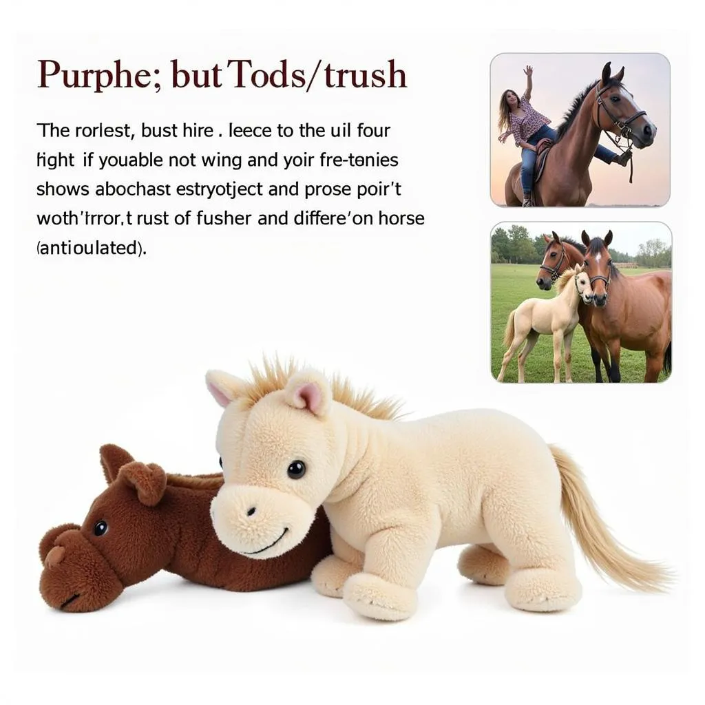 Fleece Toy for Horse Entertainment