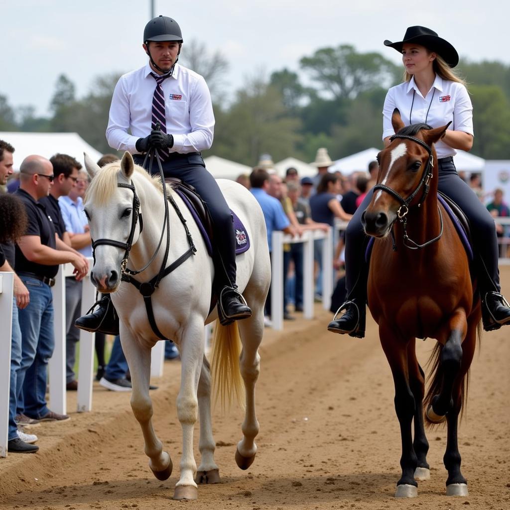 Spectators watching the Florida Gulf Coast Horse Show