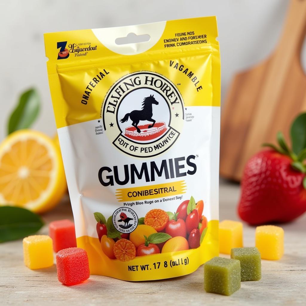 Flying Horse Gummies packaging