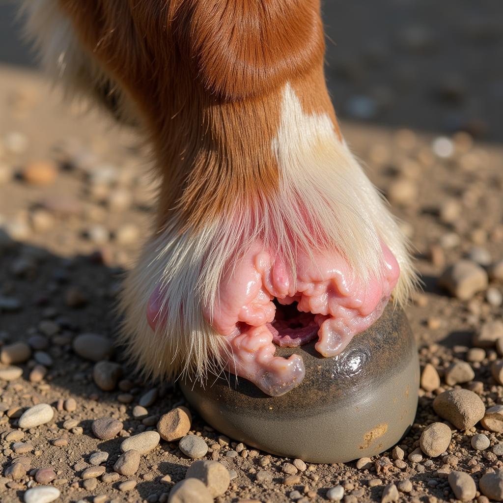 Foundered Horse Hoof