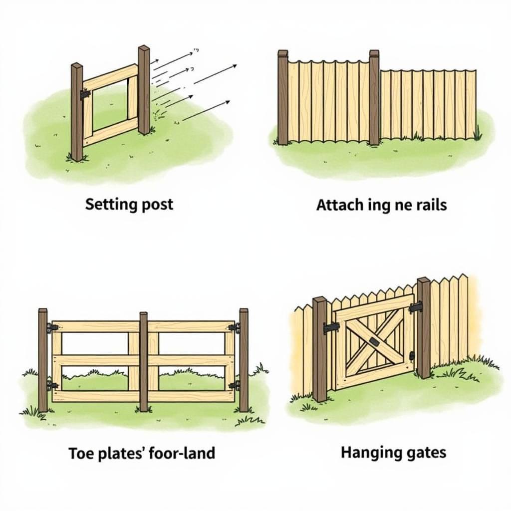 Installing a Four Board Horse Fence